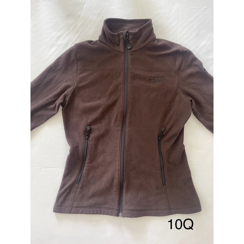 Mountain Hardwear Fleece Jacket Brown Zip Up Long Sleeve Outdoor Size‎ Small